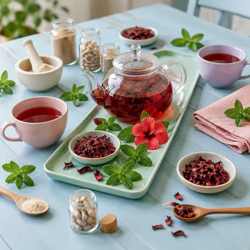 Infusions d’hibiscus : une tisane rouge pour le cerveau et les nootropiques naturels